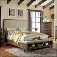 Cm7528gy-ck Furniture Of America Berenice - Gray Bedroom Furniture Bed
