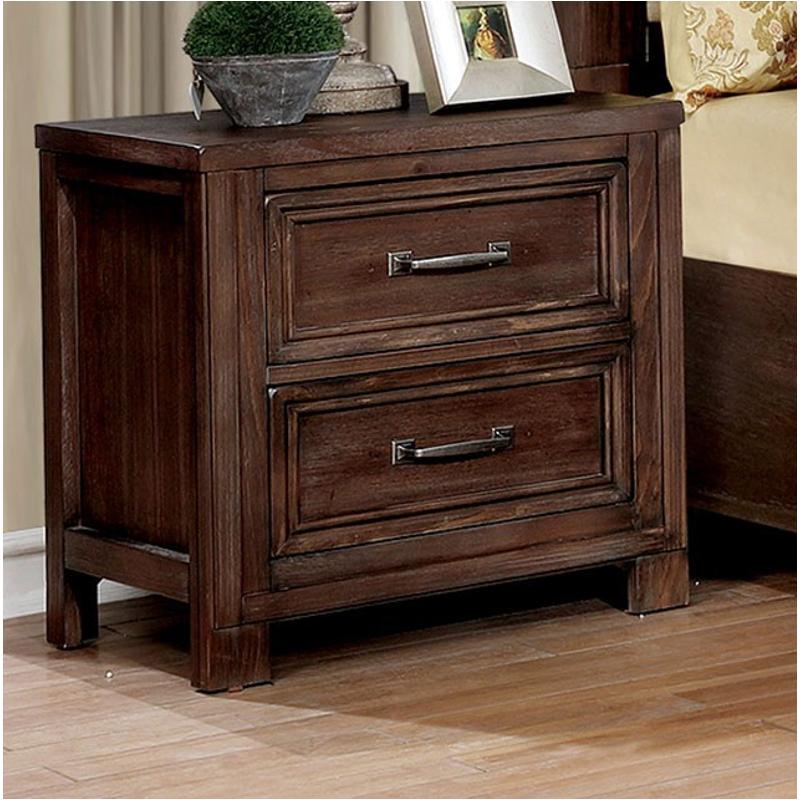 Cm7365a-n Furniture Of America Tywyn - Dark Oak Bedroom Furniture Nightstand