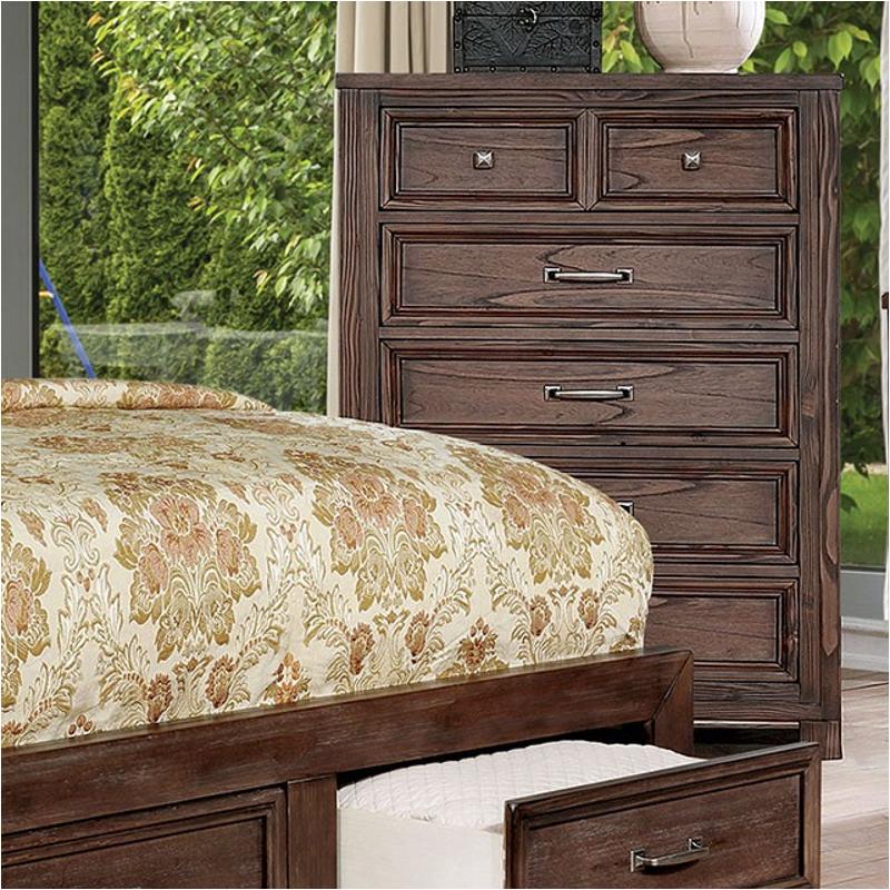 Cm7365a-c Furniture Of America Tywyn - Dark Oak Bedroom Furniture Chest