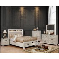 Cm7365wh-q Furniture Of America Tywyn - Antique White Bedroom Furniture Bed