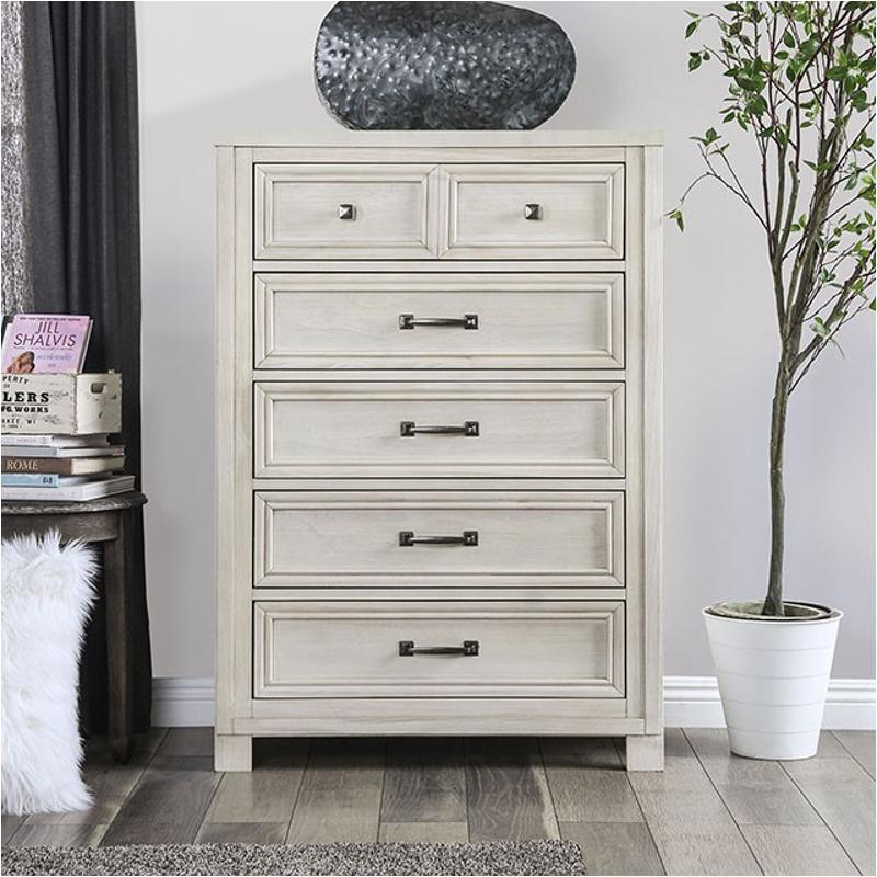 Cm7365wh-c Furniture Of America Tywyn - Antique White Bedroom Furniture Chest