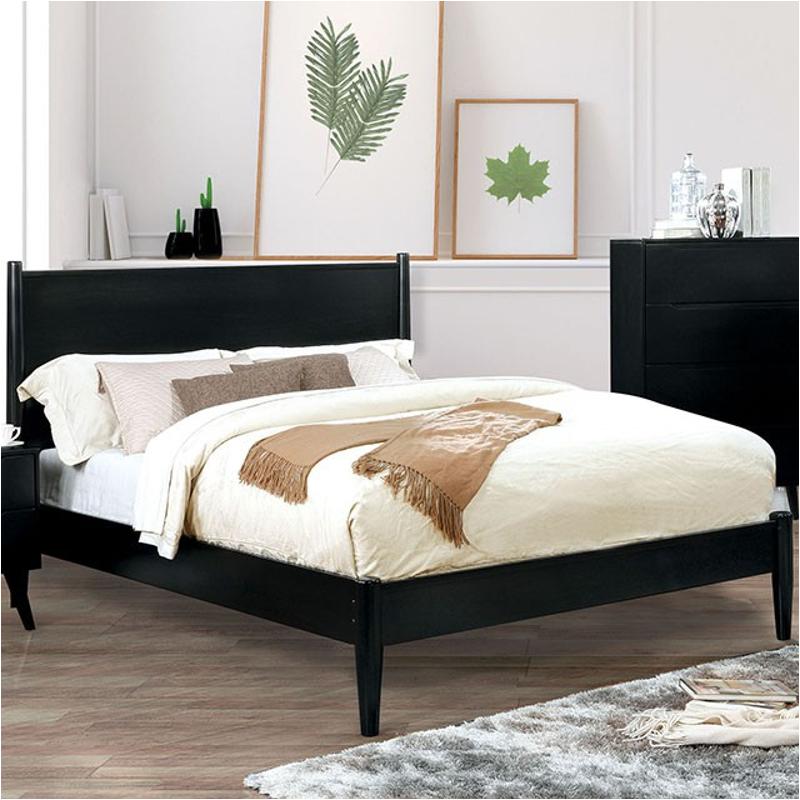 Cm7386bk-ek Furniture Of America Lennart - Black Bedroom Furniture Bed