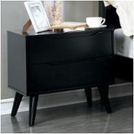 Cm7386bk-n Furniture Of America Lennart - Black Bedroom Furniture Nightstand