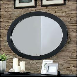 Cm7386bk-mo Furniture Of America Lennart - Black Bedroom Furniture Mirror