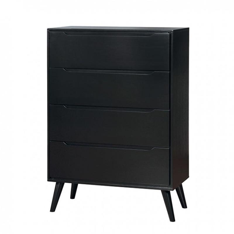 Cm7386bk-c Furniture Of America Lennart - Black Bedroom Furniture Chest