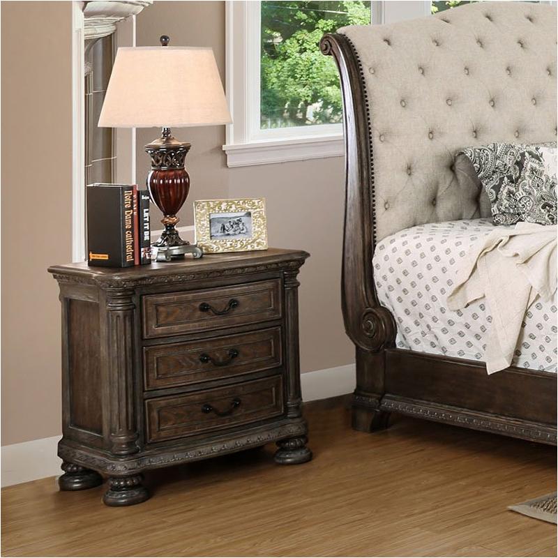 Cm7661n Furniture Of America Persephone Bedroom Furniture Nightstand