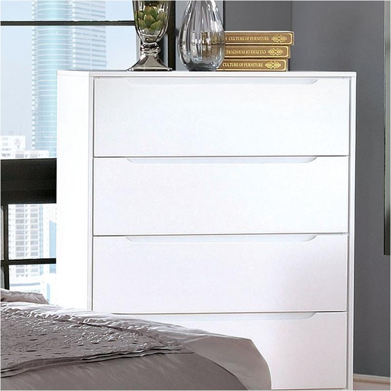 Cm7386wh-c Furniture Of America Lennart - White Bedroom Furniture Chest