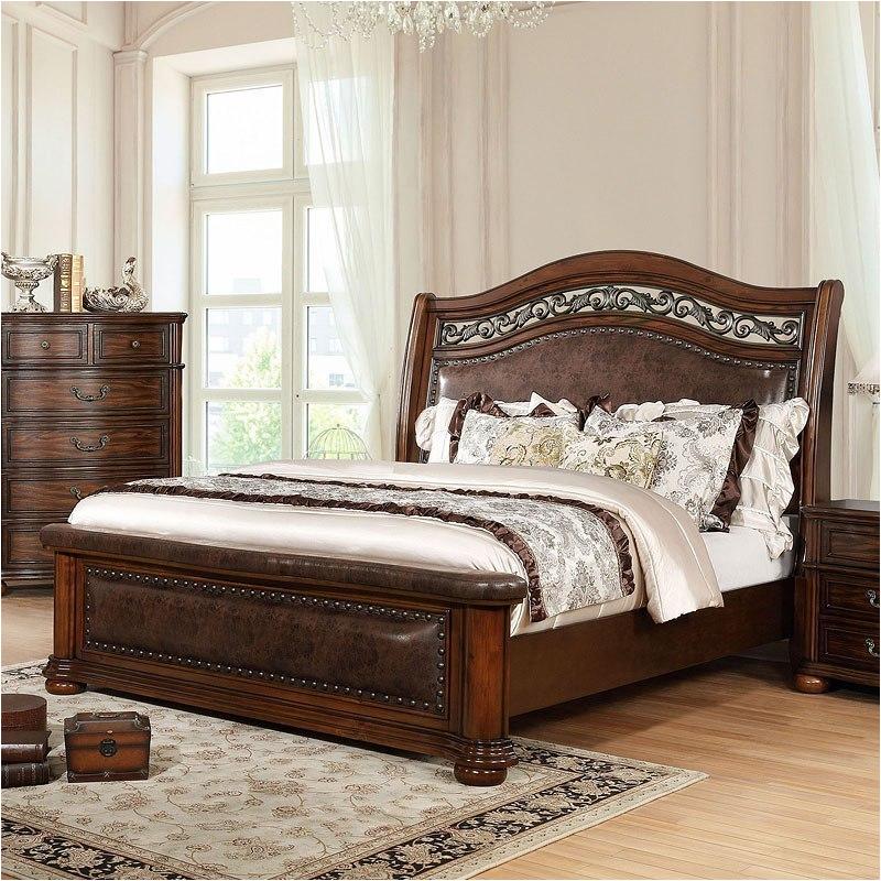 Cm7311q Furniture Of America Menodora Bedroom Furniture Bed