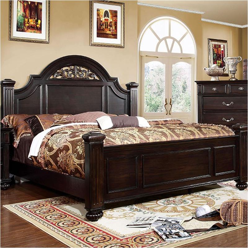 Cm7129q Furniture Of America Syracuse Bedroom Furniture Bed