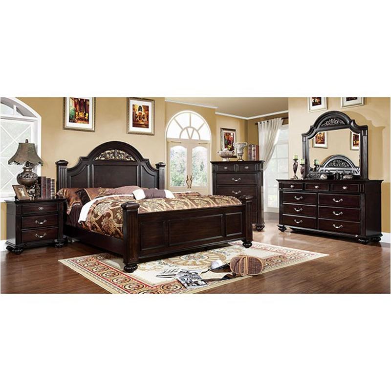 Cm7129ek Furniture Of America Syracuse Bedroom Furniture Bed