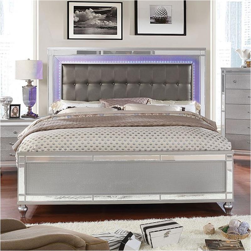 Cm7977sv-ck Furniture Of America Brachium Bedroom Furniture Bed