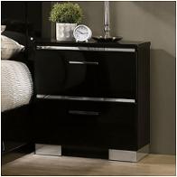 Foa7039n Furniture Of America Carlie - Black Bedroom Furniture Nightstand