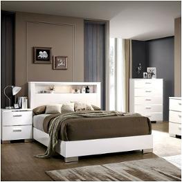 Cm7049wh-ek Furniture Of America Carlie - White Bedroom Furniture Bed
