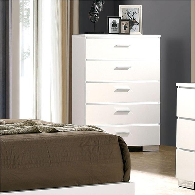 Cm7049wh-c Furniture Of America Carlie - White Bedroom Furniture Chest