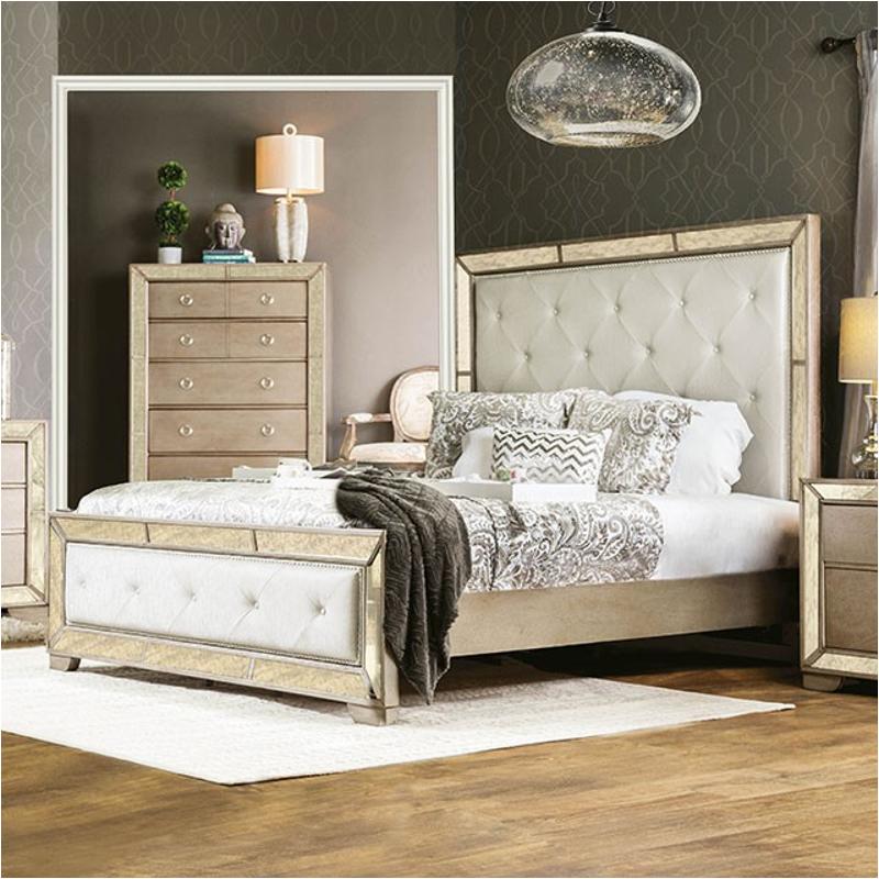 Cm7195q Furniture Of America Loraine Bedroom Furniture Bed