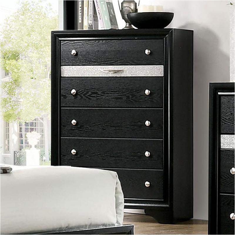 Cm7552bk-c Furniture Of America Chrissy - Black Bedroom Furniture Chest