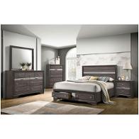 Cm7552gy-q Furniture Of America Chrissy - Gray Bedroom Furniture Bed