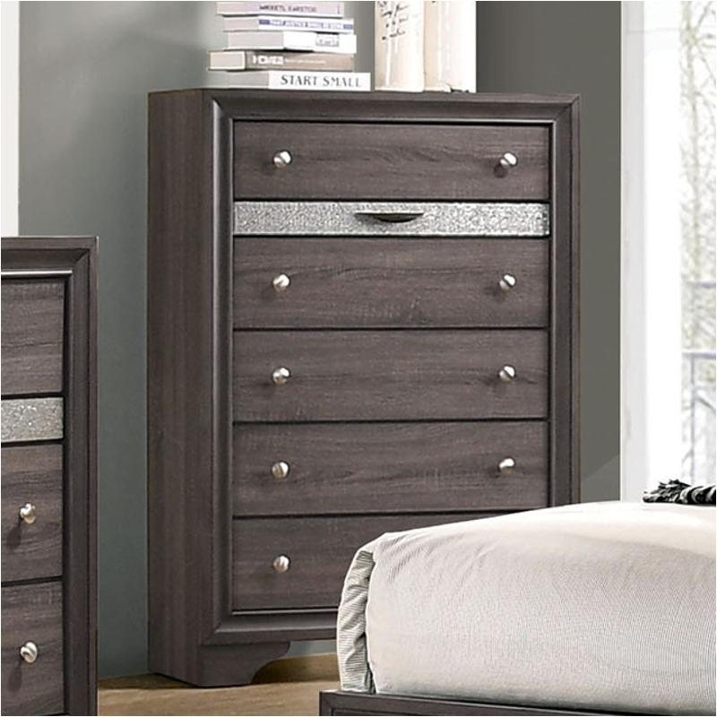 Cm7552gy-c Furniture Of America Chrissy - Gray Bedroom Furniture Chest