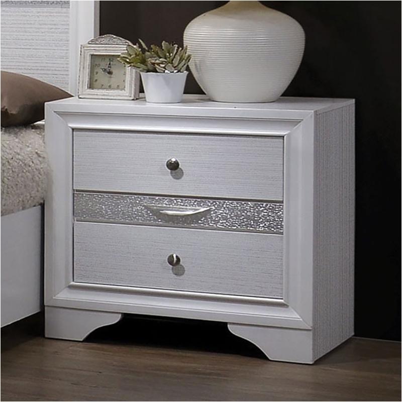 Cm7552n Furniture Of America Chrissy - White Bedroom Furniture Nightstand