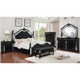 Cm7194bk-ck Furniture Of America Azha - Black Bedroom Furniture Bed