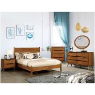 Cm7386a-q Furniture Of America Lennart - Oak Bedroom Furniture Bed