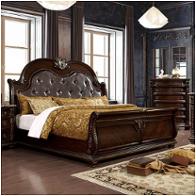 Cm7670ck Furniture Of America Fromberg - Brown Cherry Bedroom Furniture Bed