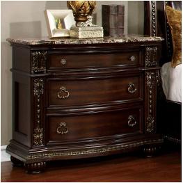 Cm7670n Furniture Of America Fromberg - Brown Cherry Bedroom Furniture Nightstand