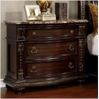 Cm7670n Furniture Of America Fromberg - Brown Cherry Bedroom Furniture Nightstand