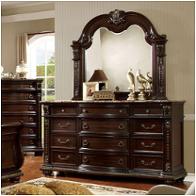 Cm7670d Furniture Of America Fromberg - Brown Cherry Bedroom Furniture Dresser