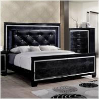 Cm7979bk-ck Furniture Of America Bellanova - Black Bedroom Furniture Bed