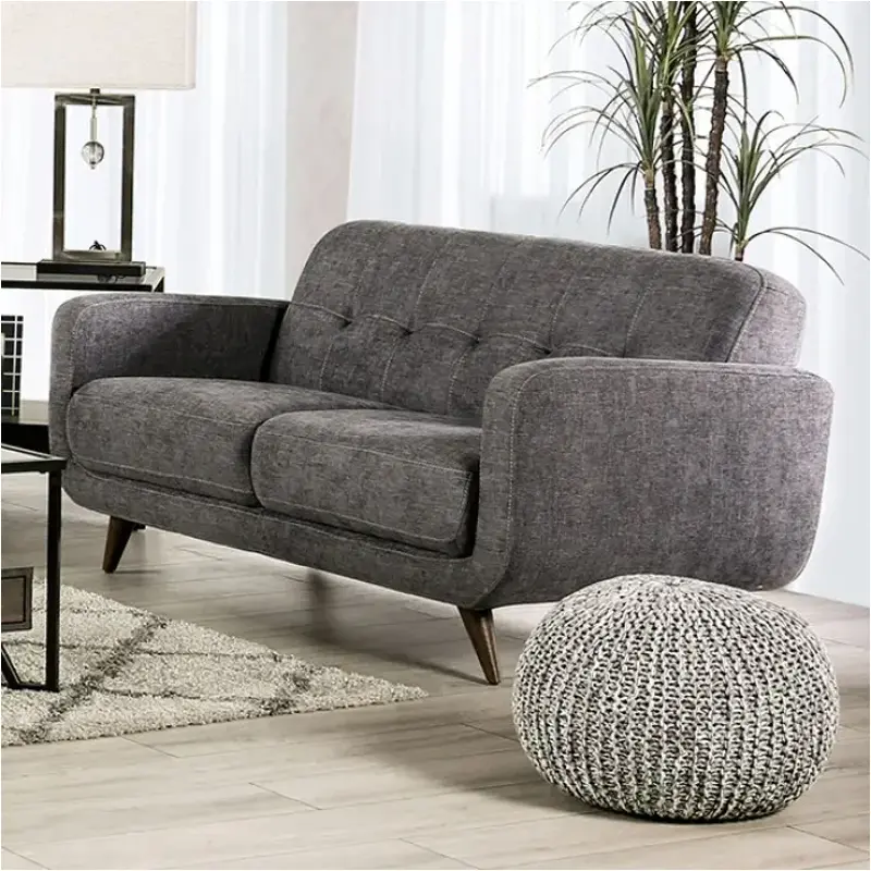 Sm6044-lv Furniture Of America Siegen Living Room Furniture Loveseat