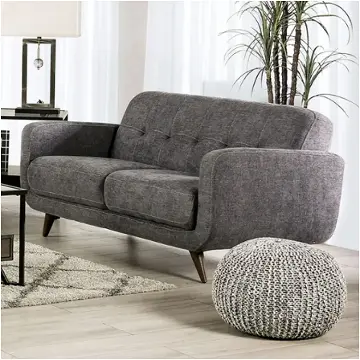 Sm6044-lv Furniture Of America Siegen Living Room Furniture Loveseat