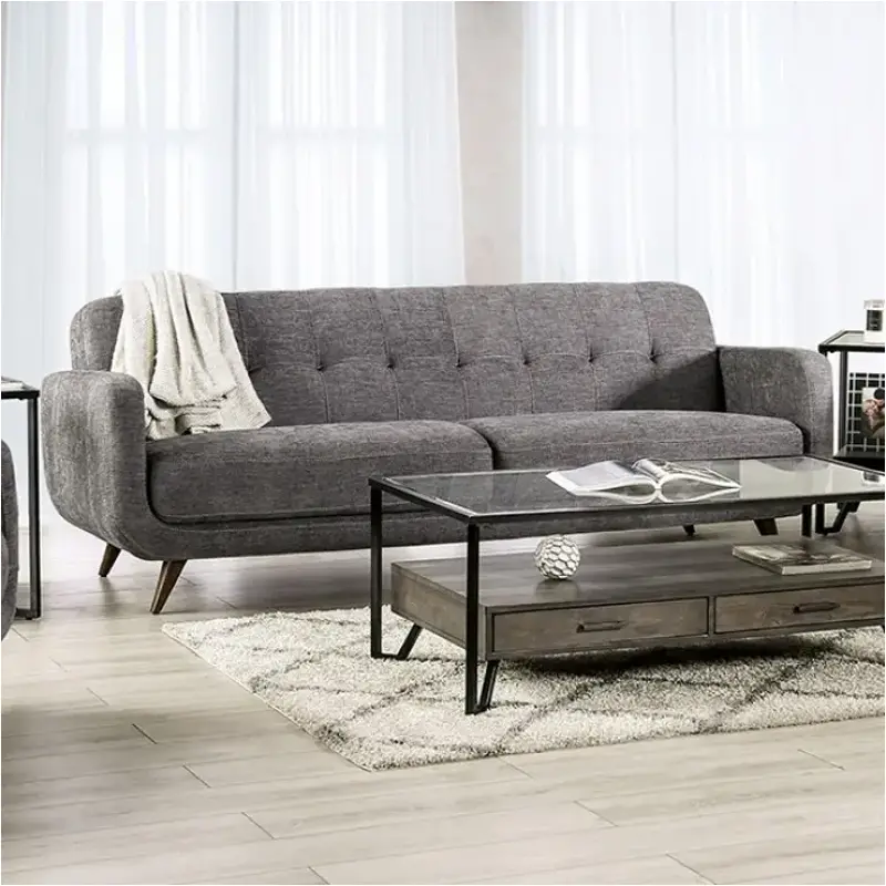Sm6044-sf Furniture Of America Siegen Living Room Furniture Sofa