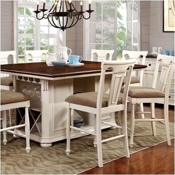 Cm3199wc-pt Furniture Of America Dining Room Furniture Counter Height Table