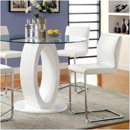 Cm3825wh-rpt Furniture Of America Lodia Dining Room Furniture Counter Height Table