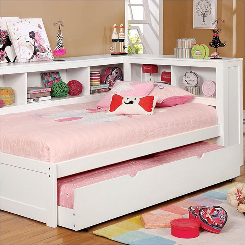Cm1738wh-t+tr Furniture Of America Frankie Bedroom Furniture Daybed