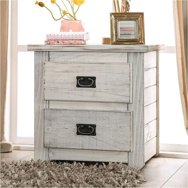 Am7000wh-n Furniture Of America Rockwall Bedroom Furniture Nightstand