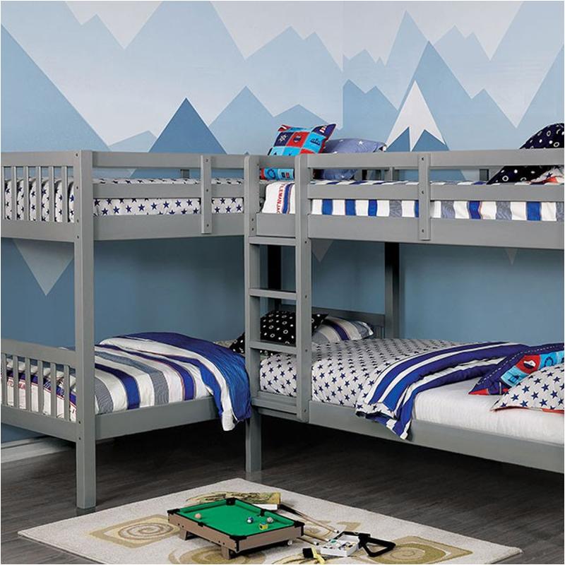 Cm-bk904gy Furniture Of America Abigail Bedroom Furniture Bed