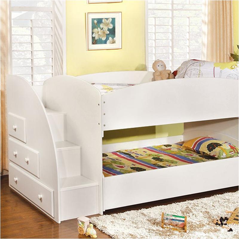 Cm-bk921wh-t Furniture Of America Abigail Bedroom Furniture Bed