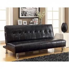 Cm2669p-bk Furniture Of America Bulle - Black Living Room Furniture Futon