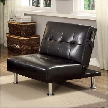 Cm2669bk-ch Furniture Of America Bulle - Black Living Room Furniture Living Room Chair