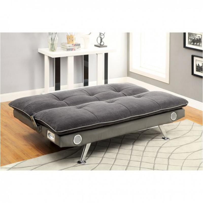 Cm2675gy Furniture Of America Gallagher - Gray Living Room Furniture Futon