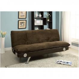 Cm2675br Furniture Of America Gallagher - Brown Living Room Furniture Futon