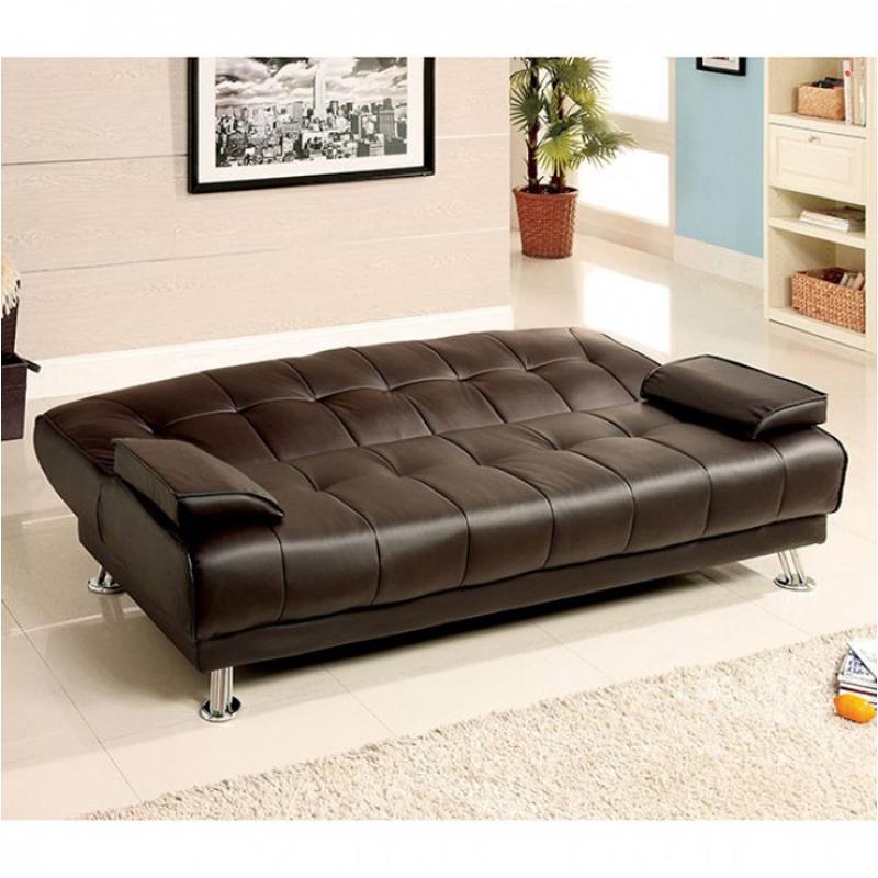 Cm2100 Furniture Of America Beaumont Leatherette Futon Sofa