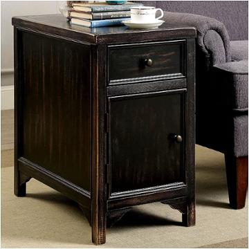 Cm4327t Furniture Of America Meadow - Antique Black Living Room Furniture End Table