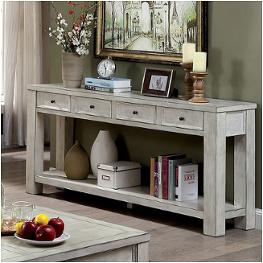 Cm4327wh-s Furniture Of America Meadow - Antique White Living Room Furniture Sofa Table