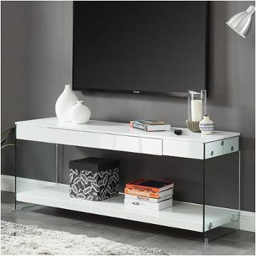 Cm5206wh-tv-60 Furniture Of America Sabugal - White Home Entertainment Furniture Tv Console