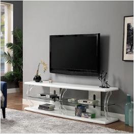 Cm5901wh-tv-72 Furniture Of America Ernst - White Home Entertainment Furniture Tv Console