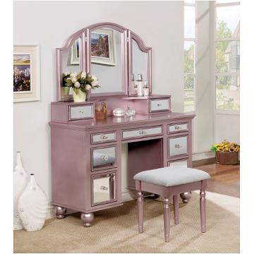 Cm-dk6162rg Furniture Of America Tracie Bedroom Furniture Vanitie