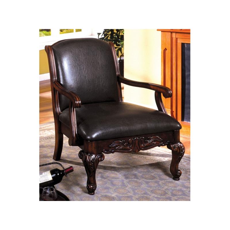 Cm-ac6177-pu Furniture Of America Accent Furniture Accent Chair